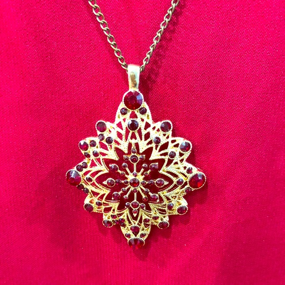 🔥🔥Danny& Nicole Short Sleeve Dress with necklace - Picture 6 of 8